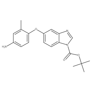 tert-butyl 5-(4-amino-2-methylphenoxy)-1H-benzo[d]imidazole-1-carboxylate Structure