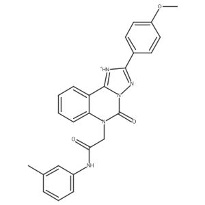 2-[2-(4-methoxyphenyl)-5-oxo-5H,6H-[1,2,4]triazolo[1,5-c]quinazolin-6-yl]-N-(3-methylphenyl)acetamide Structure