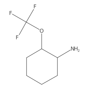 (1R,2R)-2-(Trifluoromethoxy)cyclohexan-1-amine结构式