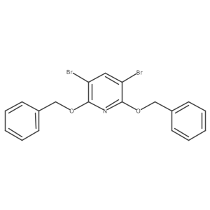 2,6-Bis(benzyloxy)-3,5-dibromopyridine结构式