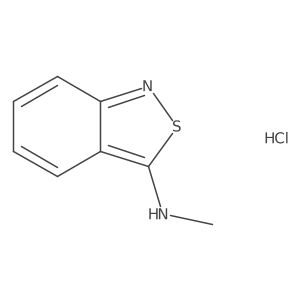 N-methyl-2,1-benzisothiazol-3-amine hydrochloride Structure