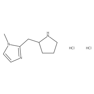 1-Methyl-2-[[(2S)-pyrrolidin-2-yl]methyl]imidazole;dihydrochloride结构式