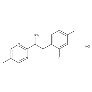 2-(2,4-Difluorophenyl)-1-(5-methylpyrimidin-2-yl)ethan-1-aminehydrochloride Structure