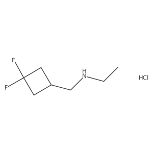 N-[(3,3-Difluorocyclobutyl)methyl]ethanamine;hydrochloride Structure