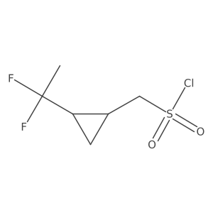 [2-(1,1-Difluoroethyl)cyclopropyl]methanesulfonyl chloride Structure