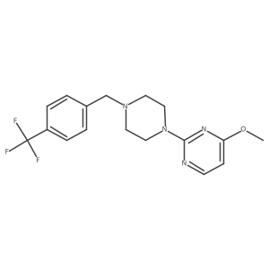 4-Methoxy-2-(4-{[4-(trifluoromethyl)phenyl]methyl}piperazin-1-yl)pyrimidine Structure