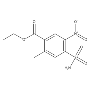 Ethyl2-methyl-5-nitro-4-sulfamoylbenzoate结构式