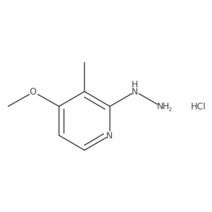 2-Hydrazinyl-4-methoxy-3-methylpyridine hydrochloride Structure