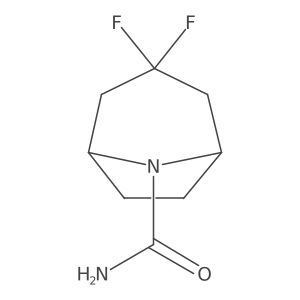3,3-Difluoro-8-azabicyclo[3.2.1]octane-8-carboxamide Structure