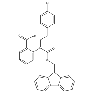 2-{[2-(4-chlorophenyl)ethyl]({[(9H-fluoren-9-yl)methoxy]carbonyl})amino}benzoic acid Structure