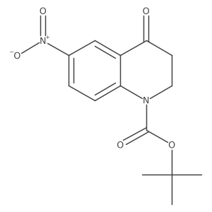 Tert-butyl 6-nitro-4-oxo-1,2,3,4-tetrahydroquinoline-1-carboxylate Structure