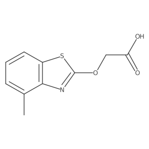 2-((4-Methylbenzo[d]thiazol-2-yl)oxy)acetic acid结构式
