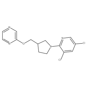2-{[1-(3,5-Dichloropyridin-2-yl)pyrrolidin-3-yl]methoxy}pyrazine Structure