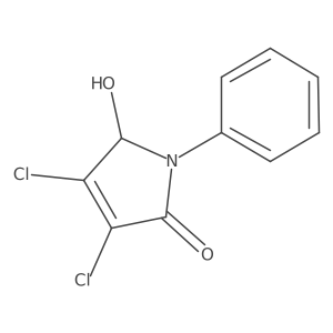3,4-Dichloro-1,5-dihydro-5-hydroxy-1-phenyl-2H-pyrrol-2-one Structure