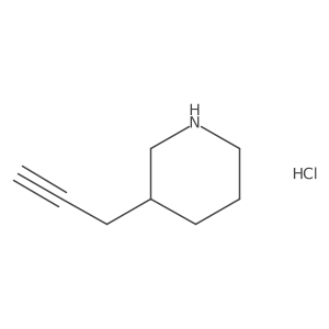 (S)-3-(Prop-2-yn-1-yl)piperidine hydrochloride Structure