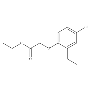 Acetic acid,(4-chloro-2-ethylphenoxy)-,ethyl ester Structure