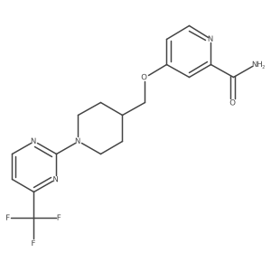 4-({1-[4-(Trifluoromethyl)pyrimidin-2-yl]piperidin-4-yl}methoxy)pyridine-2-carboxamide Structure