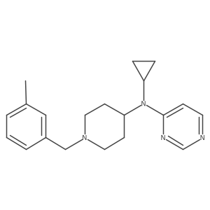 N-cyclopropyl-N-{1-[(3-methylphenyl)methyl]piperidin-4-yl}pyrimidin-4-amine结构式