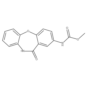 Methyl (11-oxo-10,11-dihydrodibenzo[b,f][1,4]oxazepin-2-yl)carbamate结构式