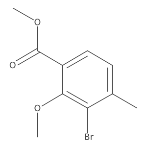 Methyl 3-bromo-2-methoxy-4-methylbenzoate Structure