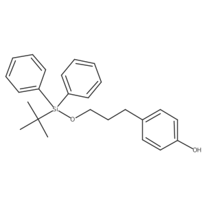 3-(4-Hydroxyphenyl)-1-(tert-butyldiphenylsilyloxy)propane结构式