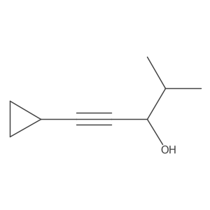 1-Pentyn-3-OL, 1-cyclopropyl-4-methyl- Structure