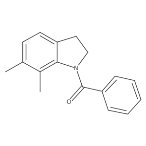 1-Benzoyl-2,3-dihydro-6,7-dimethyl-1H-indole结构式