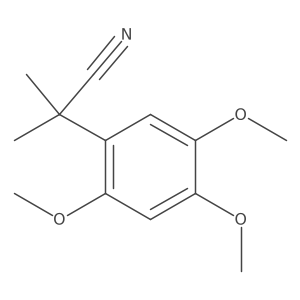 2-Methyl-2-(2,4,5-trimethoxyphenyl)propanenitrile Structure