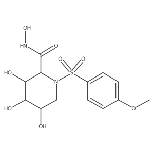 (2R,3R,4R,5S)-N,3,4,5-tetrahydroxy-1-(4-methoxyphenyl)sulfonylpiperidine-2-carboxamide结构式