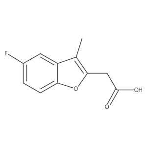 2-(5-Fluoro-3-methylbenzofuran-2-yl)acetic acid Structure