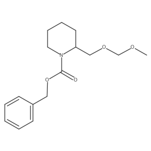 Benzyl 2-(methoxymethoxymethyl)piperidine-1-carboxylate Structure