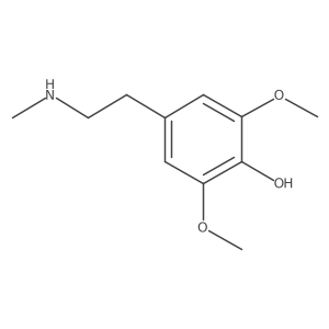 2,6-Dimethoxy-4-[2-(methylamino)ethyl]phenol Structure