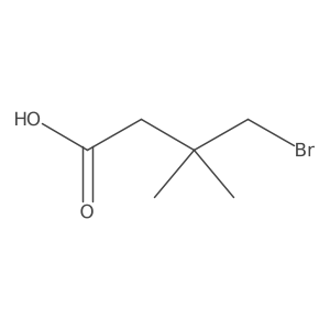 4-Bromo-3,3-dimethylbutanoic acid结构式