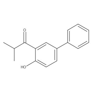 1-(2-Hydroxy-5-phenylphenyl)-2-methylpropan-1-one Structure