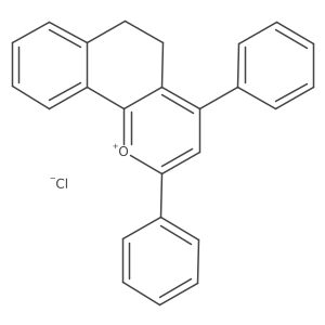 2,4-Diphenyl-5,6-dihydrobenzo[h]chromenium chloride Structure