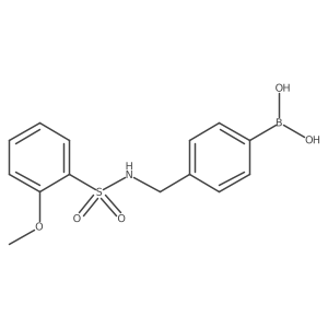 (4-({[(2-Methoxyphenyl)sulfonyl]amino}methyl)phenyl)boronic acid结构式