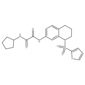 N1-cyclopentyl-N2-(1-(thiophen-2-ylsulfonyl)-1,2,3,4-tetrahydroquinolin-7-yl)oxalamide Structure