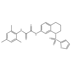 N-[1-(thiophene-2-sulfonyl)-1,2,3,4-tetrahydroquinolin-7-yl]-N'-(2,4,6-trimethylphenyl)ethanediamide Structure