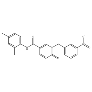 N-(2,4-dimethylphenyl)-1-(3-nitrobenzyl)-6-oxo-1,6-dihydropyridine-3-carboxamide结构式
