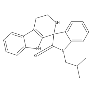 1'-isobutyl-2,3,4,9-tetrahydrospiro[beta-carboline-1,3'-indol]-2'(1'H)-one结构式