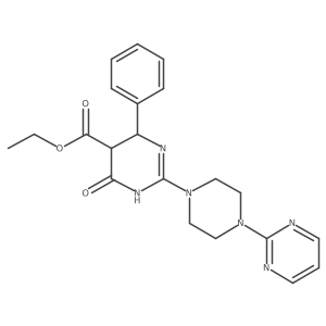 Ethyl 4-oxo-6-phenyl-2-[4-(2-pyrimidinyl)piperazino]-1,4,5,6-tetrahydro-5-pyrimidinecarboxylate Structure