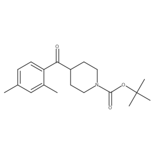 Tert-butyl 4-(2,4-dimethylbenzoyl)piperidine-1-carboxylate结构式