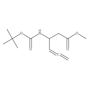 Methyl 3-[[(1,1-dimethylethoxy)carbonyl]amino]-4,5-hexadienoate Structure