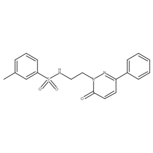 3-methyl-N-(2-(6-oxo-3-phenylpyridazin-1(6H)-yl)ethyl)benzenesulfonamide结构式