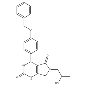 4-(4-(benzyloxy)phenyl)-6-(2-hydroxypropyl)-3,4,6,7-tetrahydro-1H-pyrrolo[3,4-d]pyrimidine-2,5-dione结构式
