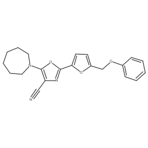 5-(Azepan-1-yl)-2-[5-(phenoxymethyl)furan-2-yl]-1,3-oxazole-4-carbonitrile Structure