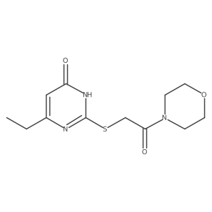 6-ethyl-2-((2-morpholino-2-oxoethyl)thio)pyrimidin-4(3H)-one结构式