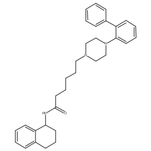 6-(4-([1,1'-biphenyl]-2-yl)piperazin-1-yl)-N-(1,2,3,4-tetrahydronaphthalen-1-yl)hexanamide结构式