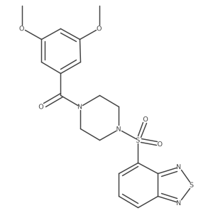 [4-(2,1,3-Benzothiadiazol-4-ylsulfonyl)piperazin-1-yl](3,5-dimethoxyphenyl)methanone Structure
