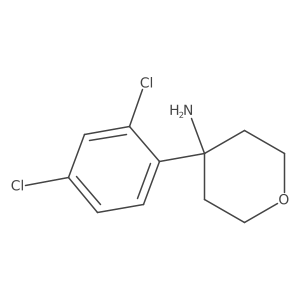 4-(2,4-Dichlorophenyl)oxan-4-amine Structure
